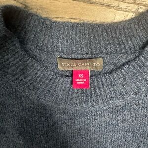 Vince Camuto Heathered Blue Knit Top